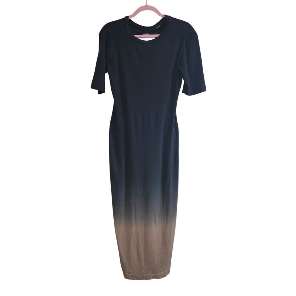 Young Fabulous & Broke Ombre Ribbed Bodycon Mini Dress Size L